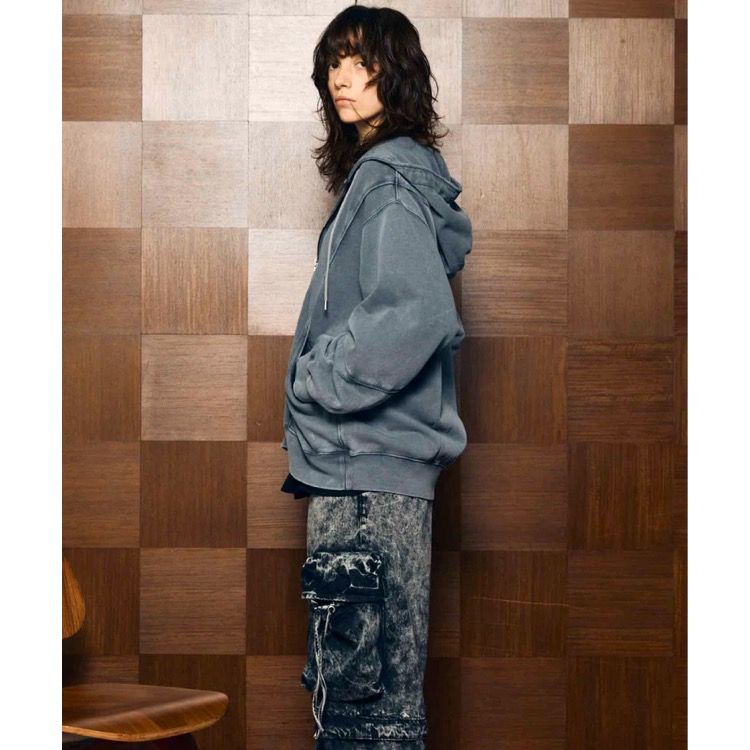 【残り一点】Piping Pigment Dye Zip Parka