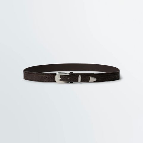 【残り一点】Minimal Western Belt(GRAINED COW LEATHER)