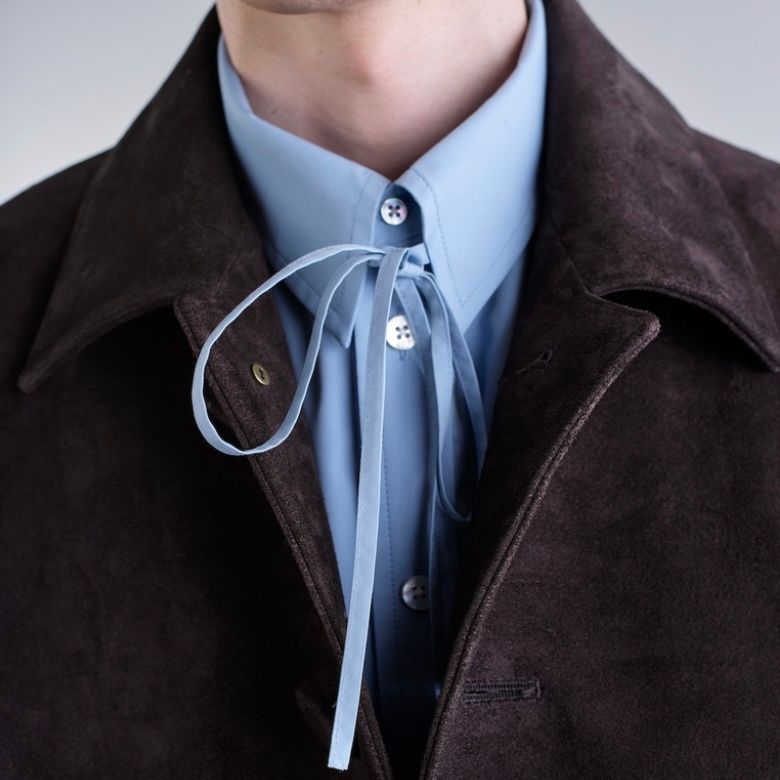 【残り一点】Ribbon Collar Shirts