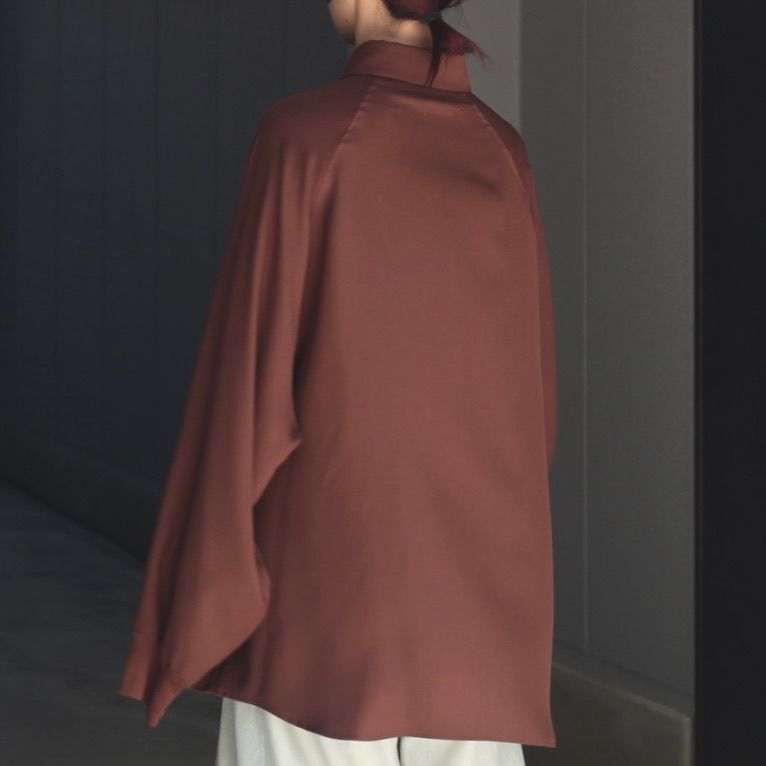 【残り一点】ウォッシャブルラグランオーバーシャツ
