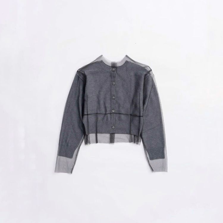 【残り一点】Reversible Tulle Knit Cardigan