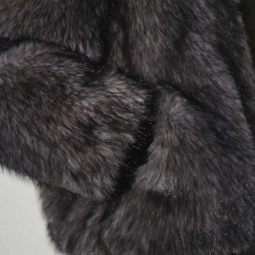 【残り一点】High Collar Faux Fur Jacket