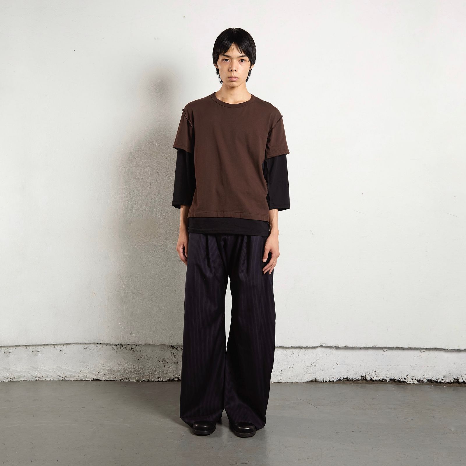 【残り一点】Double Layered 3/4 Sleeve T-Shirt