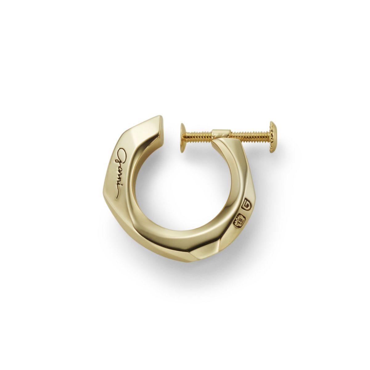 【お取り寄せ注文可能】K10 Crockery Earring_L(GOLD)
