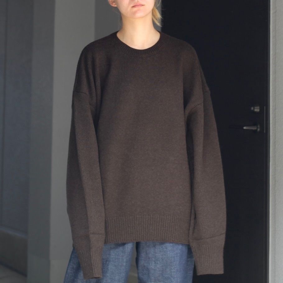 stein】EX FINE LAMBS CREW NECK KNIT LS - ニット/セーター