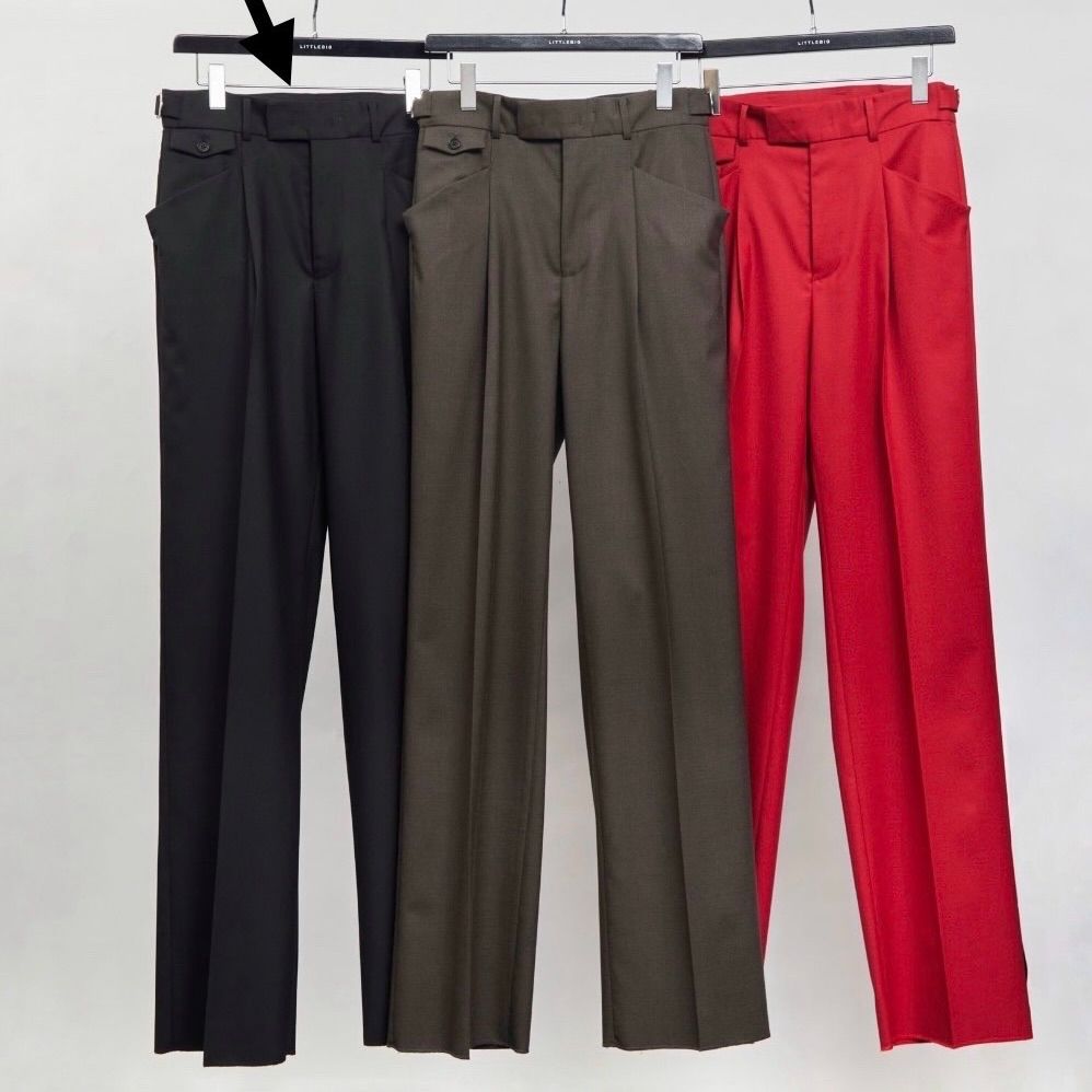 LITTLEBIG - 【残りわずか】Plain Tucked Trousers | ACRMTSM ONLINE STORE