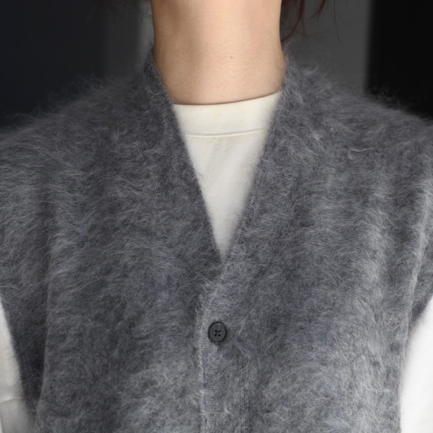 【残り一点】Cashmere Shaggy Knit Vest