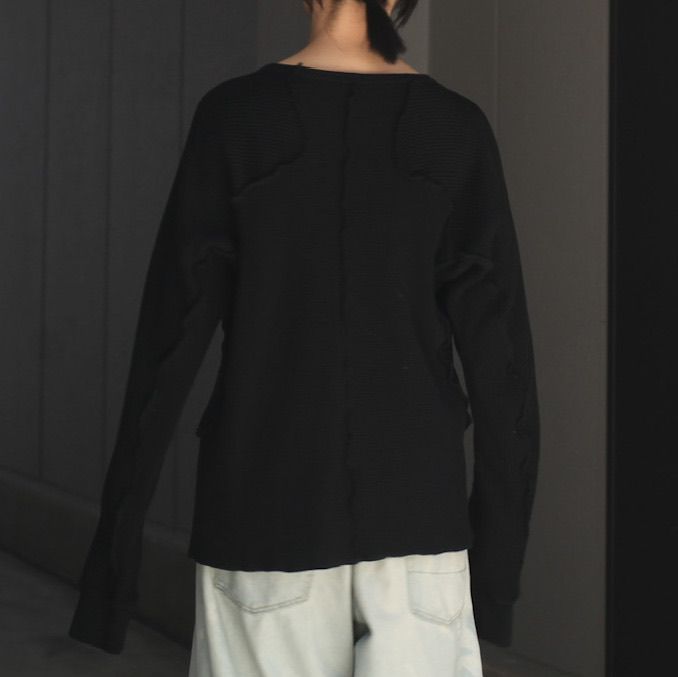 【残りわずか】Waffle Thermal Long Sleeve T-shirt