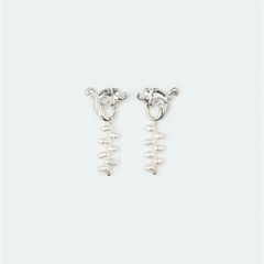 【お取り寄せ注文可能】Baroque Pearl Twin Univen Earrings