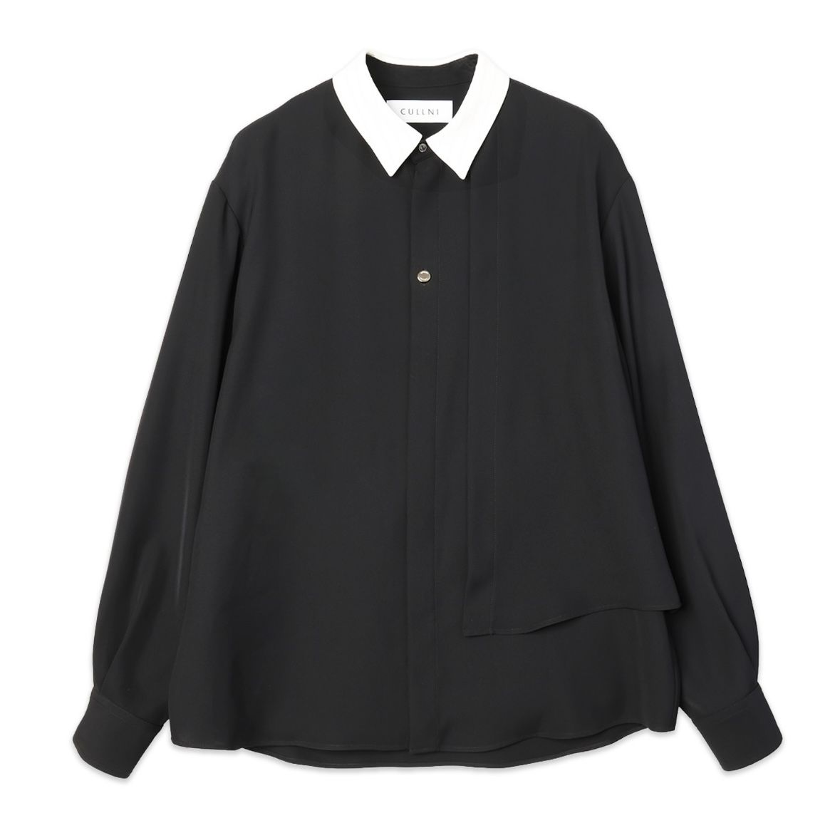 【残り一点】Double Satin Asymmetrical Layered Shirt