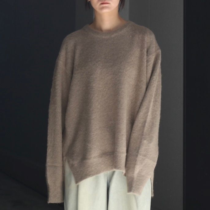 【残り一点】Wool/Alpaca Milled Knit Crew Neck LS