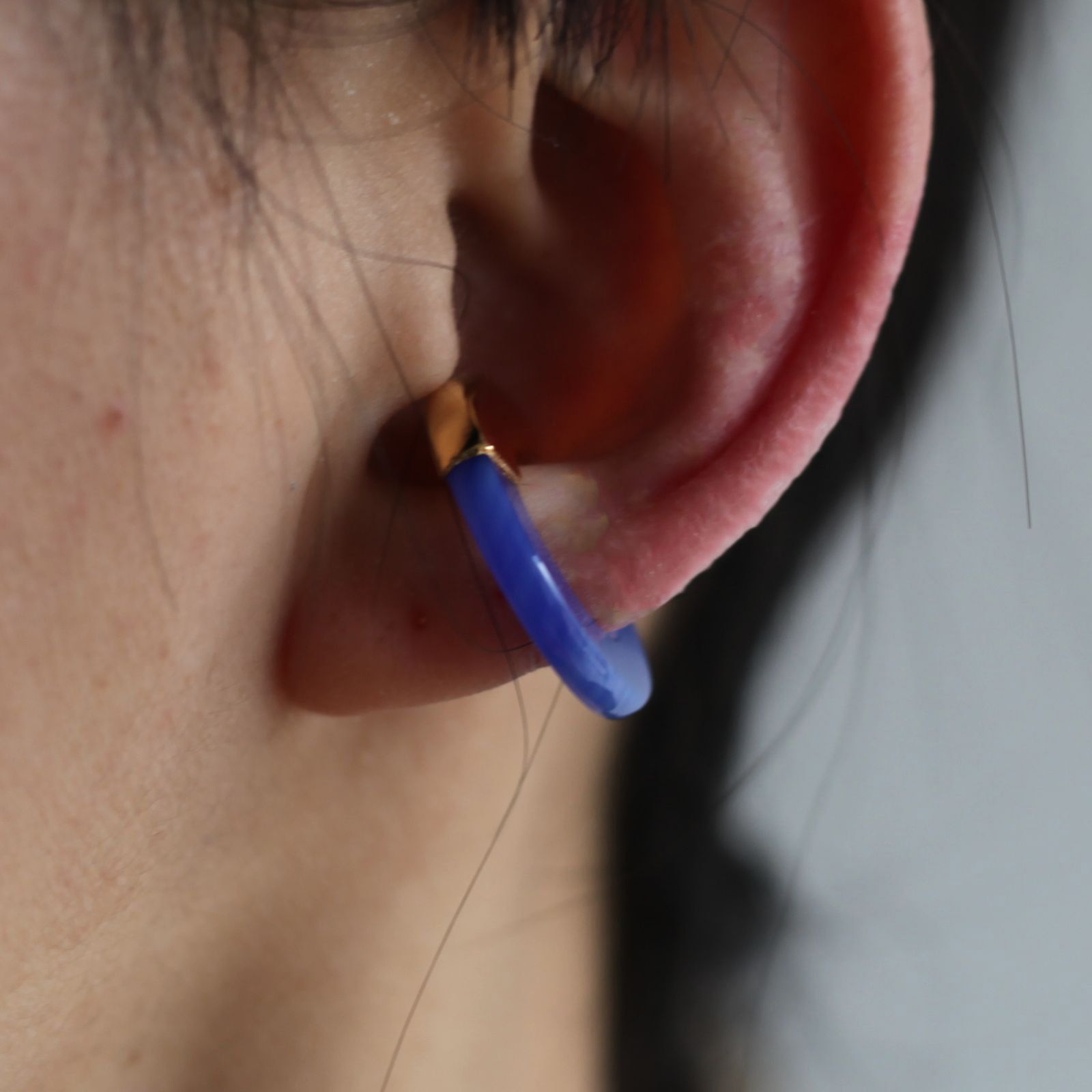 PREEK - 【残り一点】Ukishima Blue Agate Ear Cuff(片耳用 