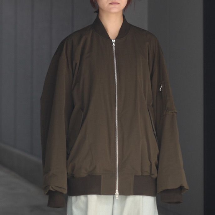 【残りわずか】Windproof Nylon Oversized Flight Jacket