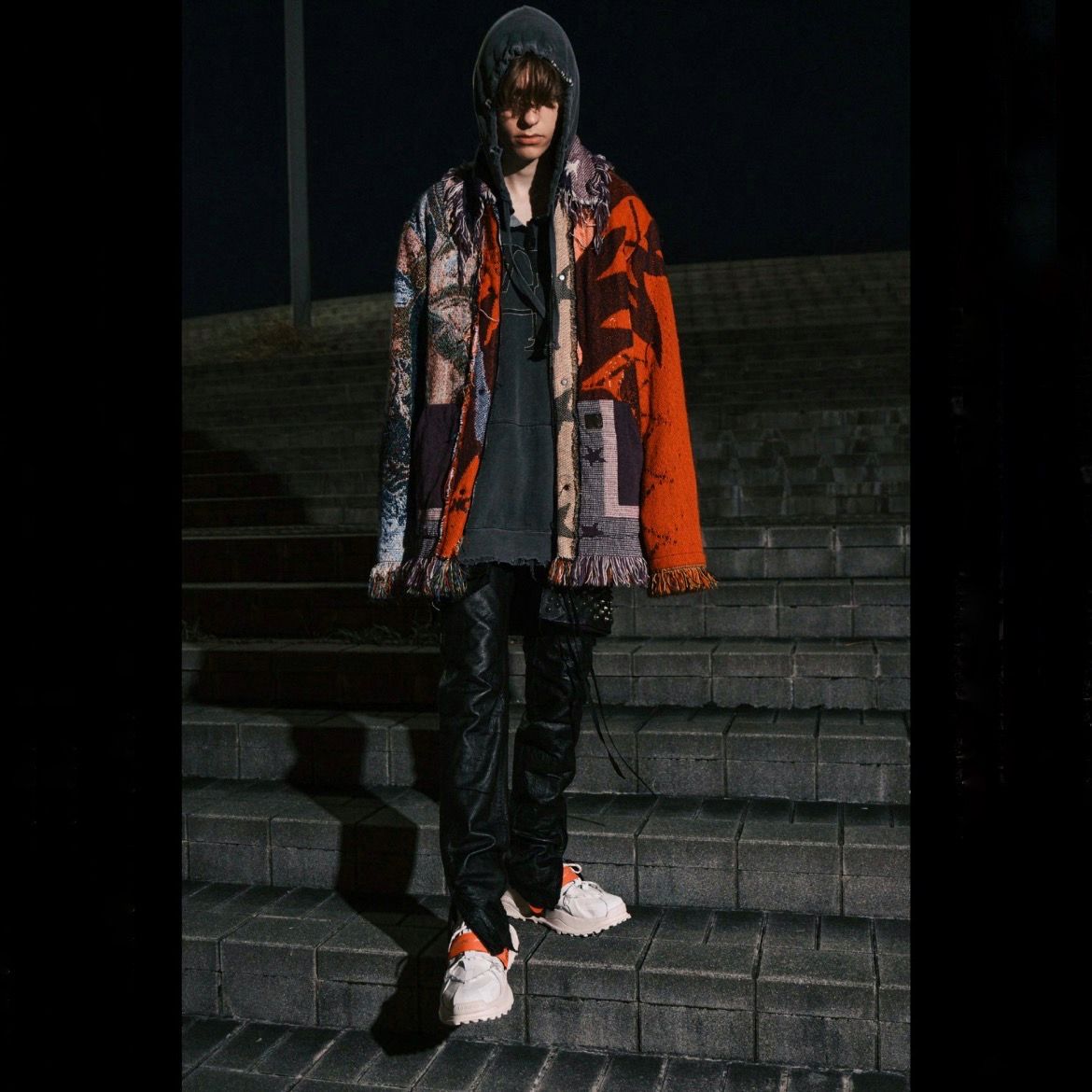 MINUS - 【残りわずか】Cut Off Drizzler Jacket(VINTAGE BLANKET