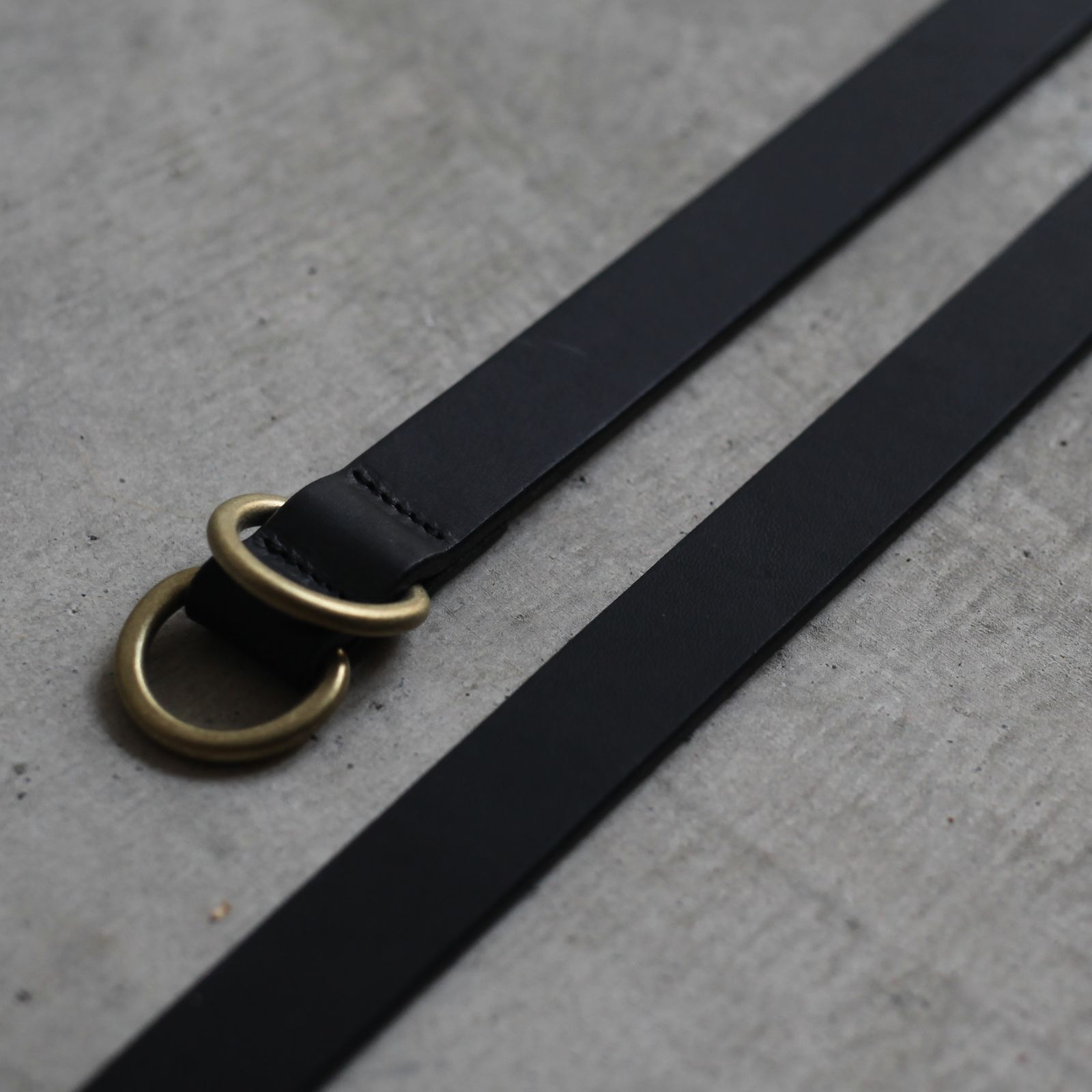 【残り一点】Ring Belt Slim(BLACK×GOLD)