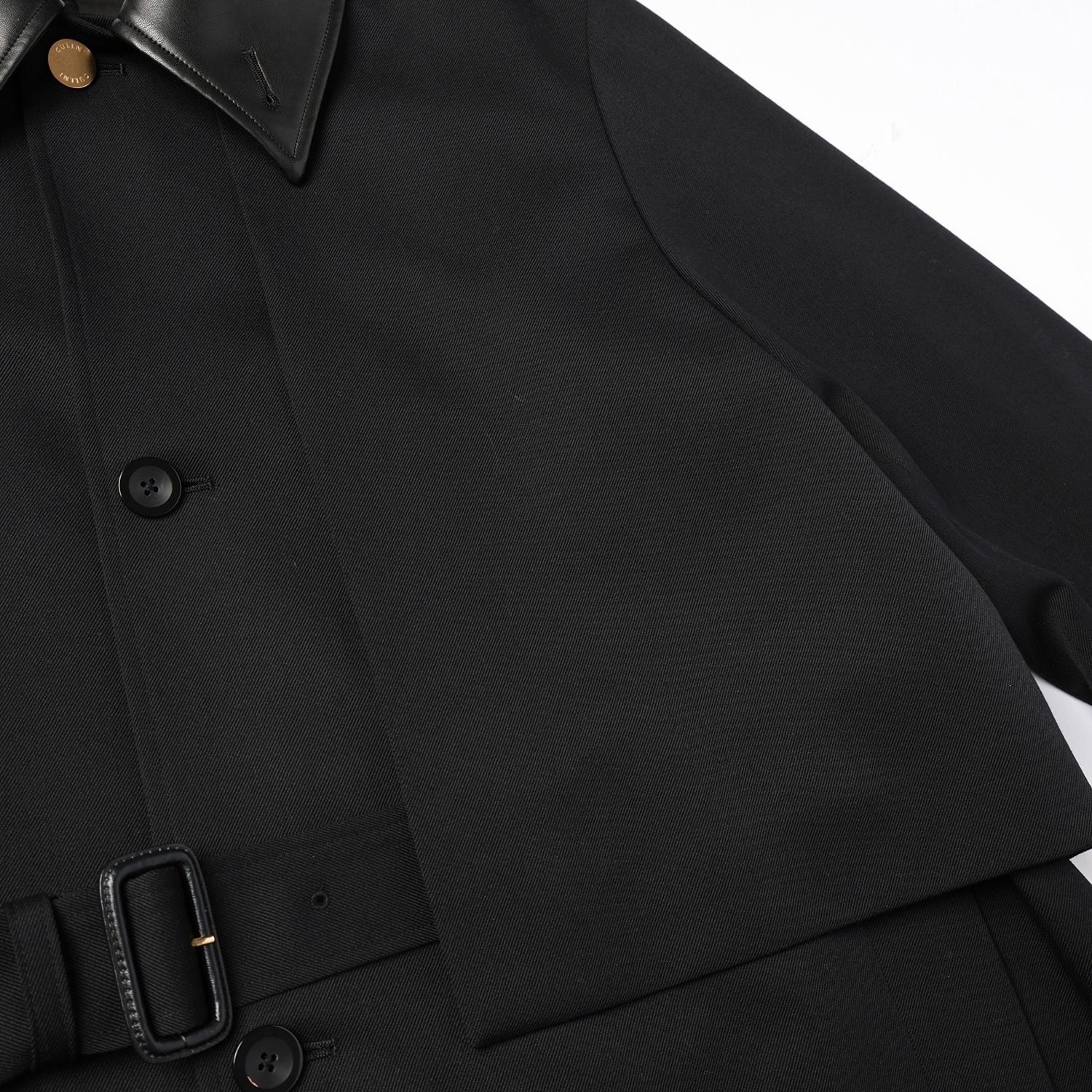 CULLNI - 【残り一点】Wool Gabardine Layerd Long Coat