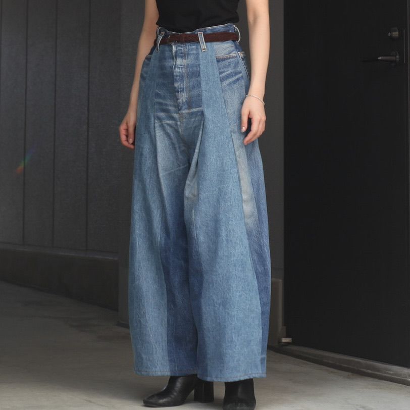 新品未使用〉SHINYAKOZUKA/DENIM BAGGY PANTS 超格安価格 7200円引き