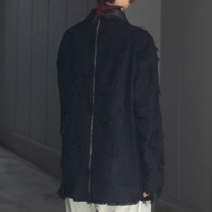 【残り一点】Rustic Collar Chore Jacket Boro Crust(NOIR)
