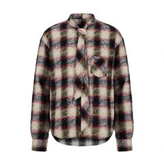 【残り一点】Shaggy Ombre Ribbon Shirt(DRUNK)