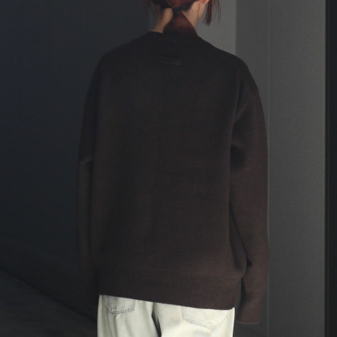 【残りわずか】Extra Fine Wool Warm Knit Crew Neck LS