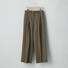 【残りわずか】Long Wide Trousers(2/90 WOOL GABARDINE)