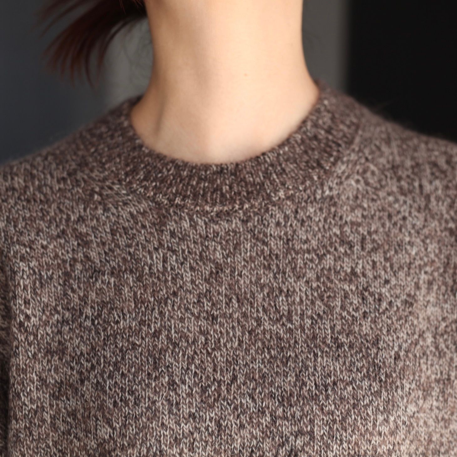 【残り一点】Wool Alpaca Mohair Crewneck Sweater