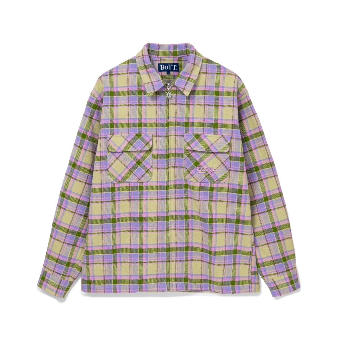 【残り一点】Zip-up Flannel Shirt
