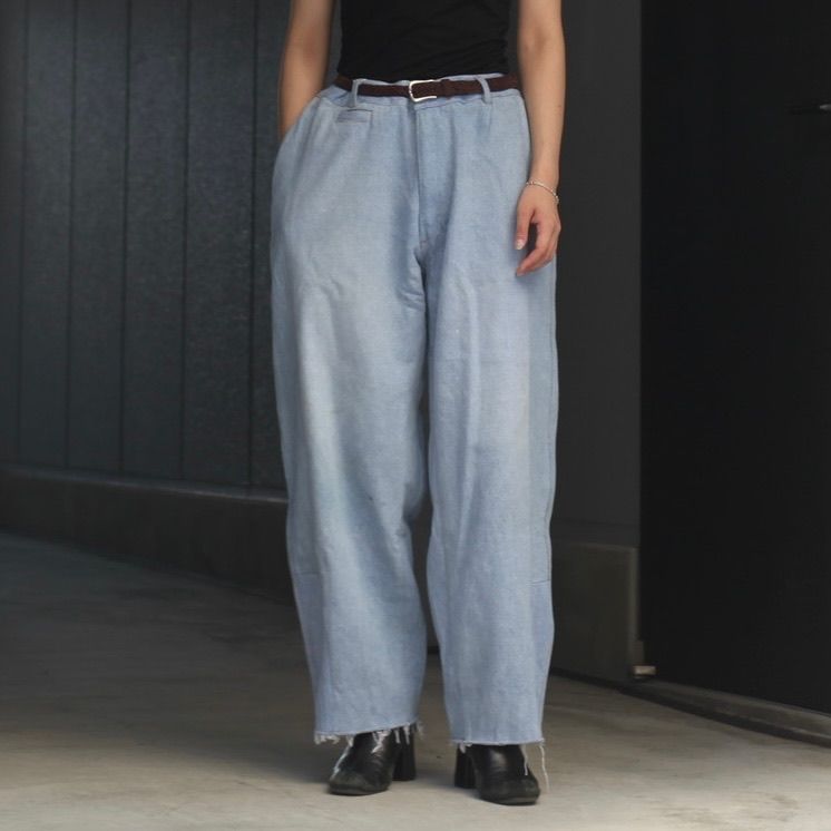 【残り一点】Reconstructed Super Baggy Slacks Denim_3(L)