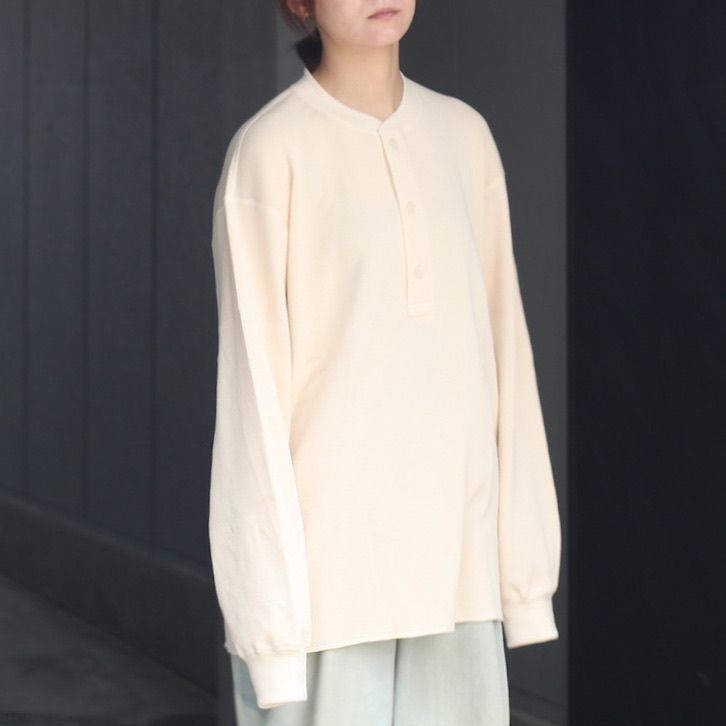【残り一点】Waffle Henry Neck L/S T-Shirts
