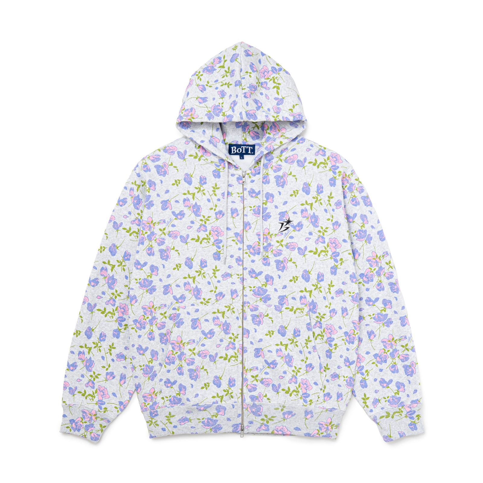 【残り一点】Flower Zip Hoodie