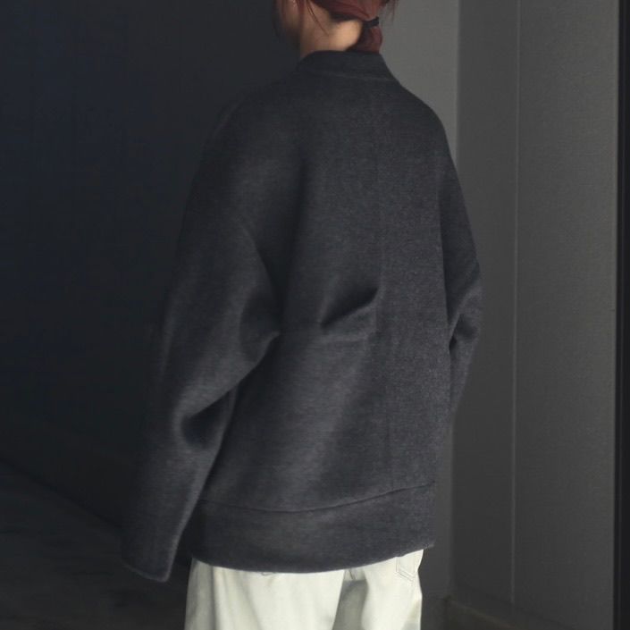 【残りわずか】Extra Fine Wool Knit Tucked Cardigan