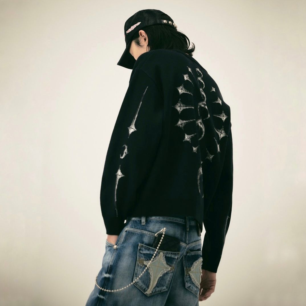 【残り一点】TC Bone Knit Cardigan