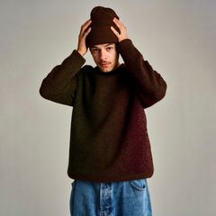 【残り一点】Mohair Striped Knitted Crewneck