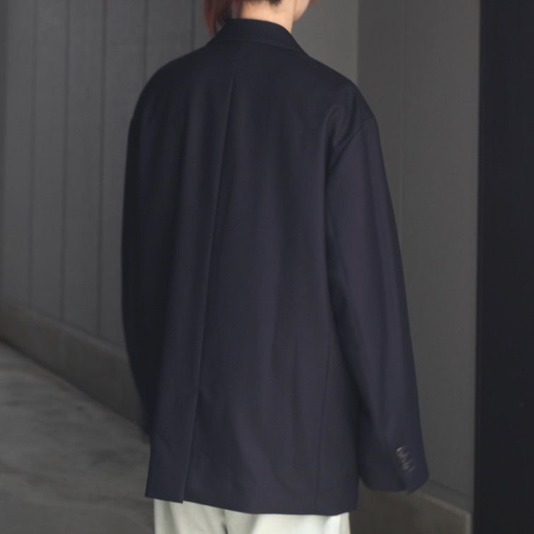 【残り一点】Wool Flannel Oversized Single Breasted Jacket