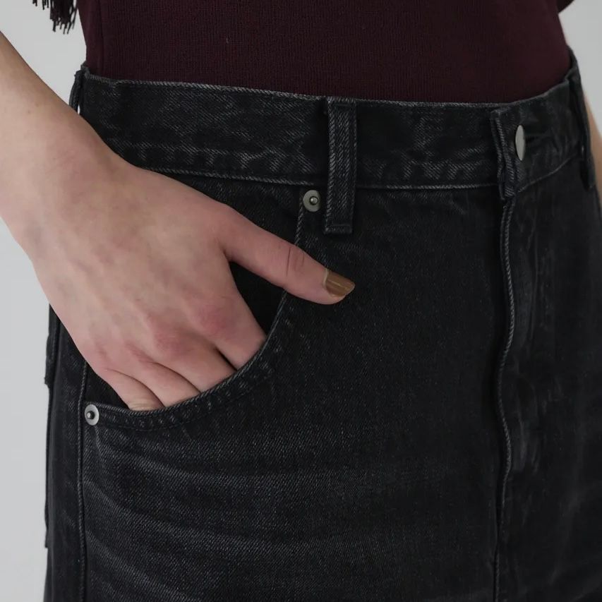 パンツ RIM.ARK Middle straight black denim 36 RIM.ARK - 【残り一点】Middle Straight Black Denim | ACRMTSM