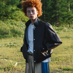 【残り一点】Cracked Leather Flight Jacket