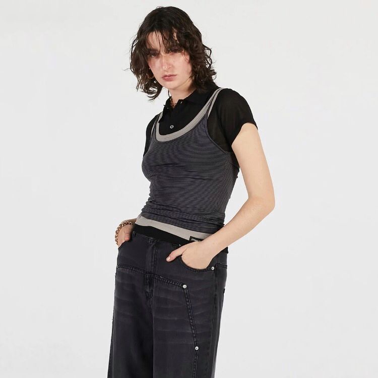 【残り一点】Layered Polo Shirt