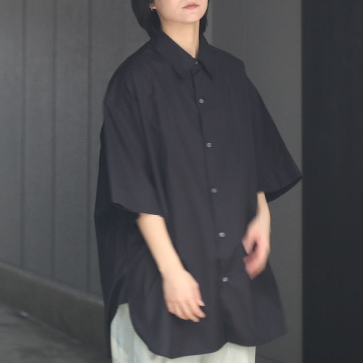 STUDIO NICHOLSON - 【残り一点】Oversized Short Sleeve Shirt(SORONO 