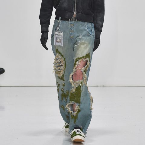 【残りわずか】Warp Hole Denim Moss Ver.