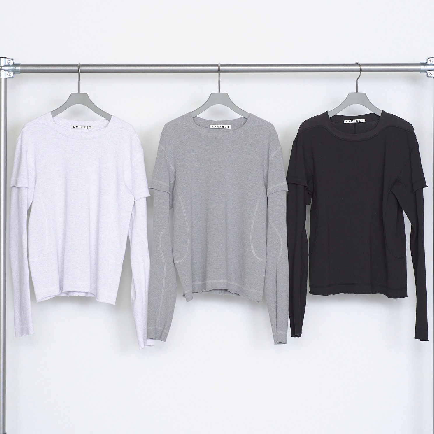 【残りわずか】Panneld Layerd Sleeve T-Shirt