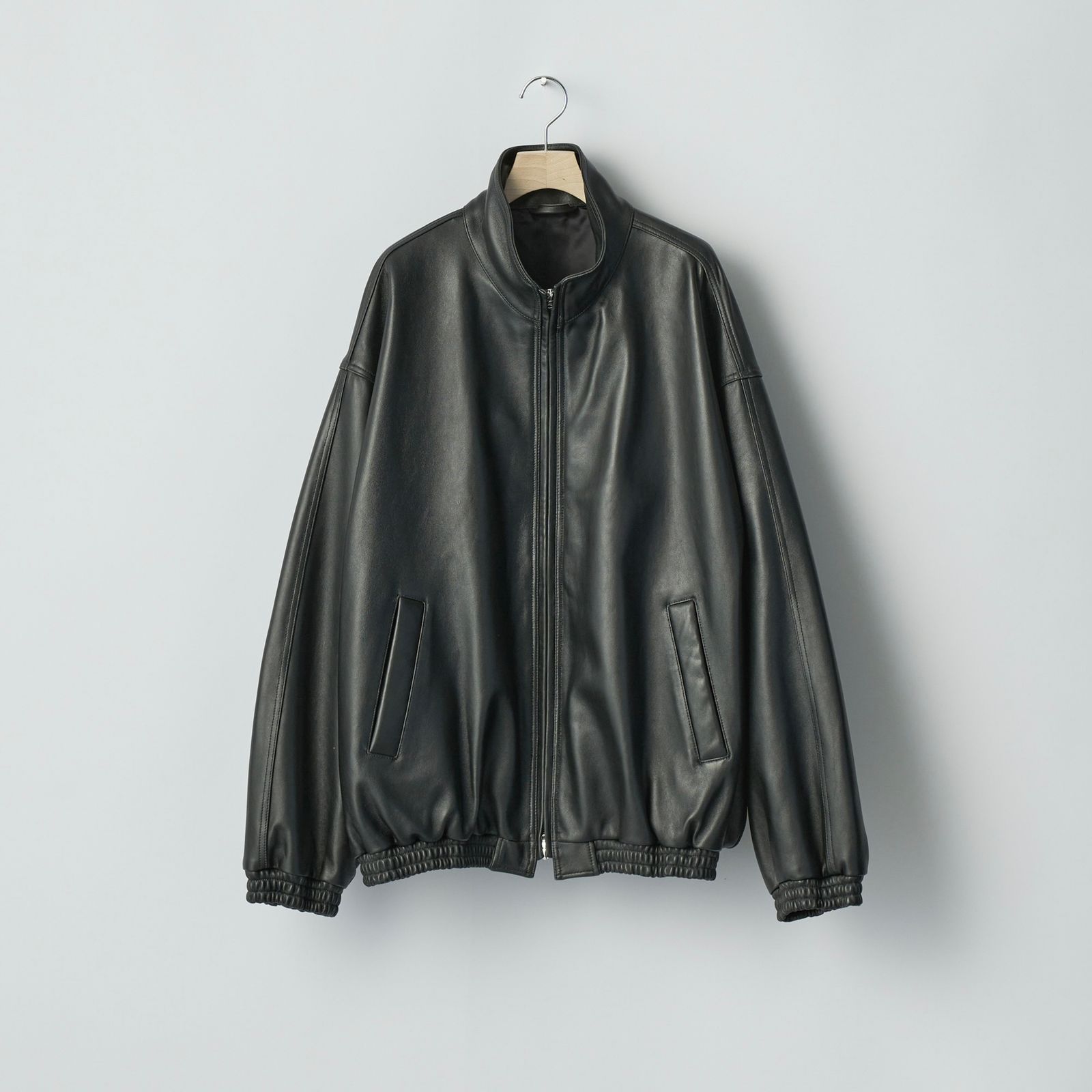 【残りわずか】Sheep Leather Stand Collar Jacket