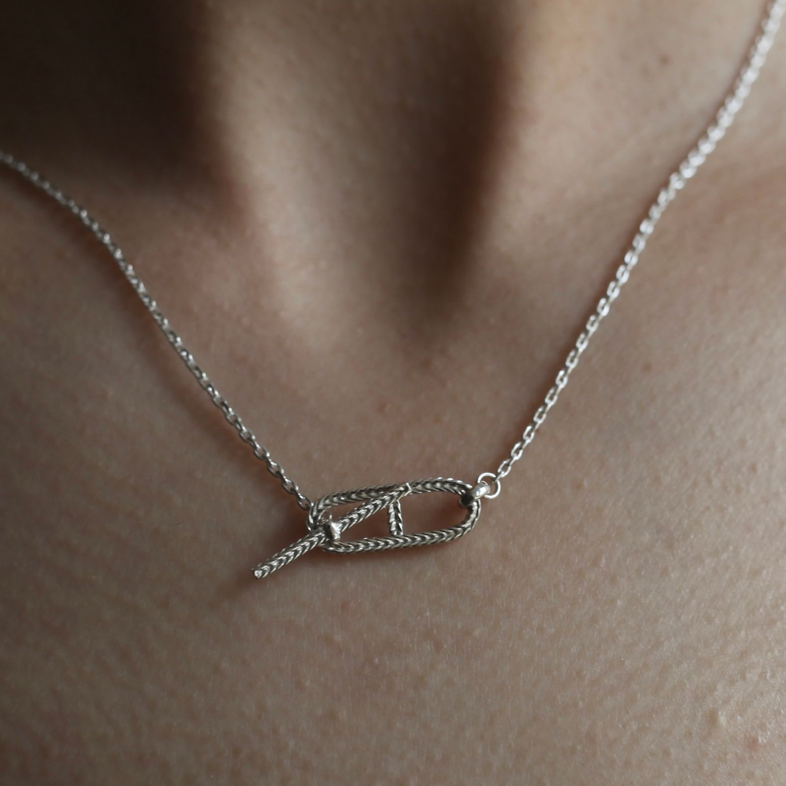 【残り一点】Cable Rope Anchor T-BAR Necklace