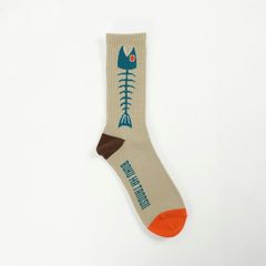 【残りわずか】Boku Tano Socks(魚骨)