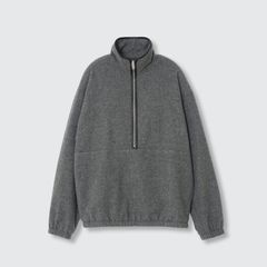 【残り一点】Wool Cashmere Fleece Half Zip Pullover