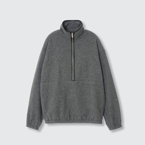 【残り一点】Wool Cashmere Fleece Half Zip Pullover