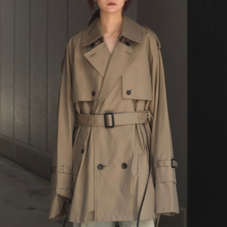 ssstein - 【残りわずか】Layered Short Trench Coat | ACRMTSM ONLINE 