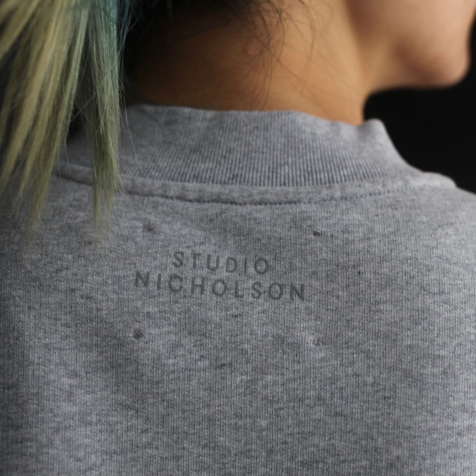 STUDIO NICHOLSON - 【残り一点】Crew Neck Sweat Shirt(TAU