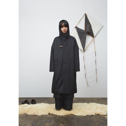 限定品】NBFC東京ロングパテッドコートS う ブラック 