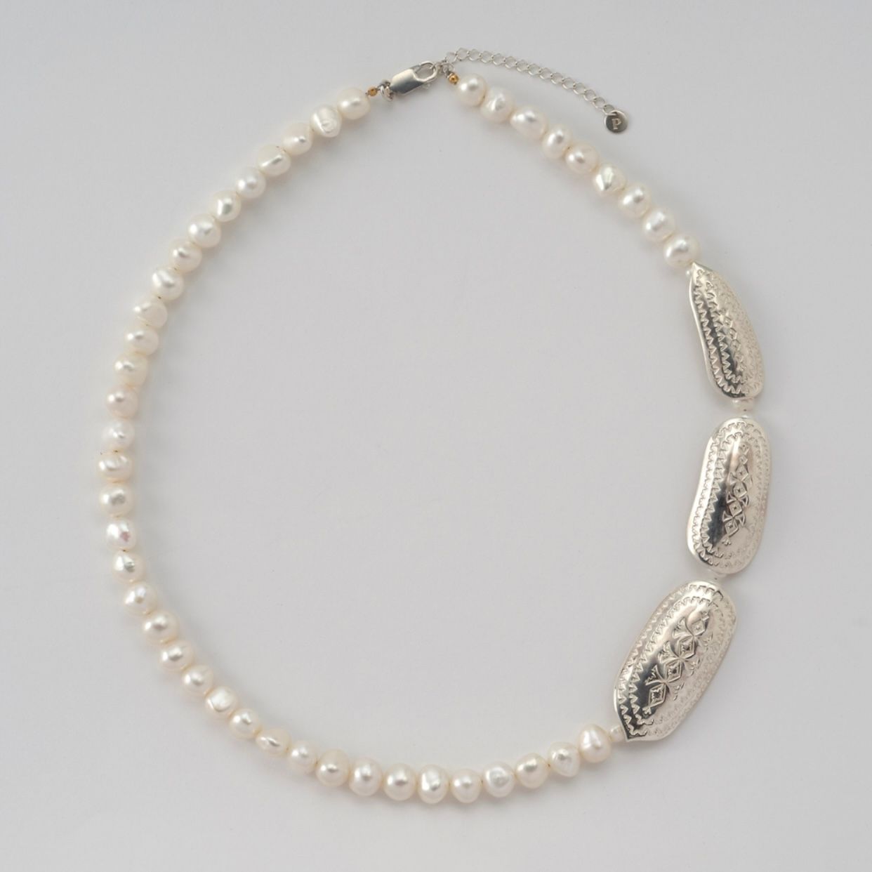 【お取り寄せ注文可能】Teuchi Pearl Plate Necklace 42
