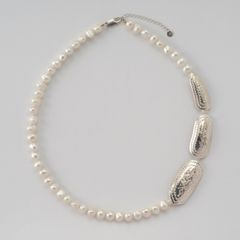 【お取り寄せ注文可能】Teuchi Pearl Plate Necklace 42